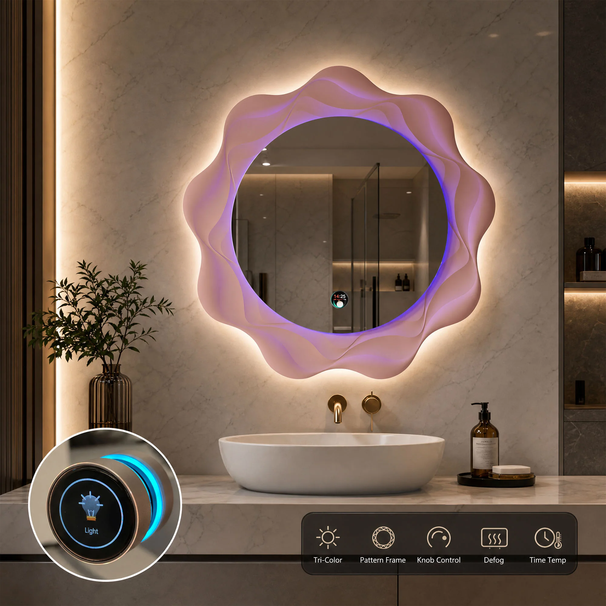 Irregular Bathroom Mirror